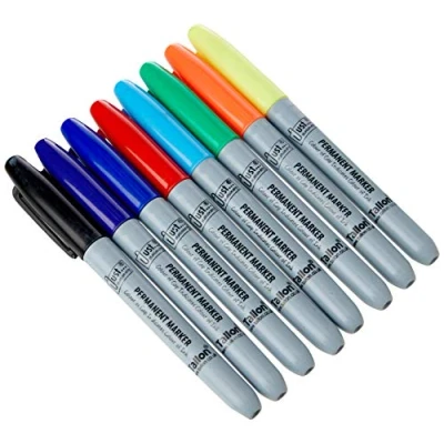 Image of Pack Of 8 Coloured Permanent Markers