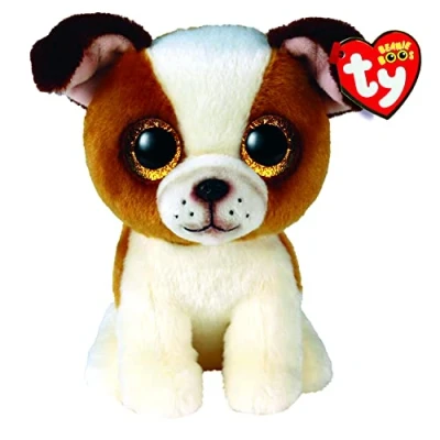 Image of TY Toys Beanie Boo Bulldog Hugo 15 CM, Brown (2009297)