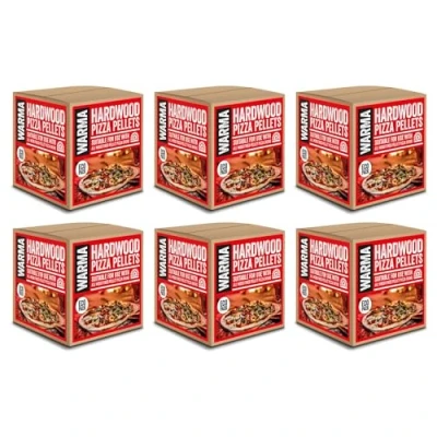 Image of 2.5kg Box Eco Premium Pizza Oven Wood Pellets 100% Natural Suitable for Ooni Uuni Ninja Nero Dellonda Outdoor Garden Cooking Pellet Operated Stoves Fired Ovens &amp; Grills 6 x Boxes