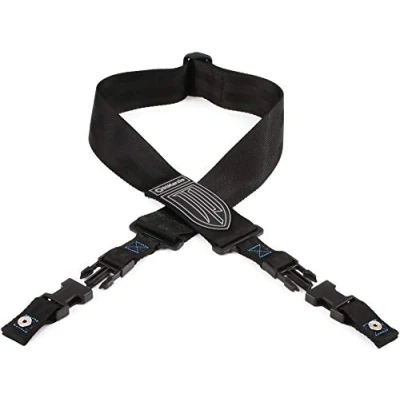 Image of DiMarzio DD2200JPBKBL Guitar Strap, Black/Blue