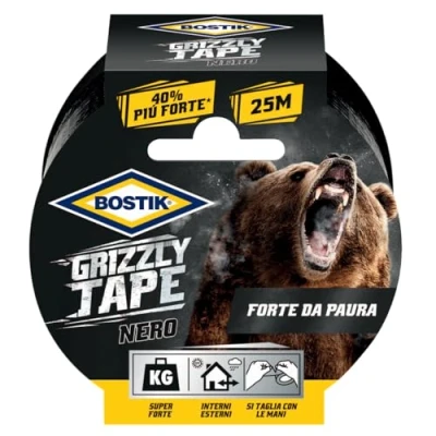 Image of BOSTIK Grizzly Tape Black 25 m x 50 mm