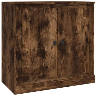 Image of vidaXL Sideboard Smoked Oak 70x35.5x67.5 cm Engineered Wood