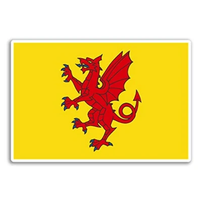 Image of 2 x 10cm Somerset Flag UK Vinyl Stickers Travel Sticker Laptop Luggage #32841 (10cm Wide)