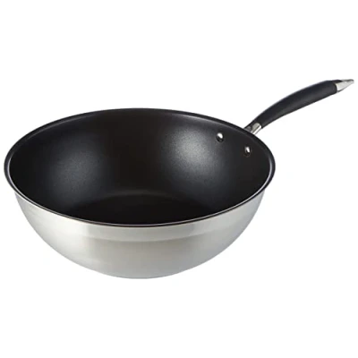 Image of Amazon Basics 11&quot; wok pan, 28cm, Black