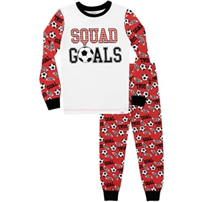 Image of Harry Bear Boys Football Pyjamas Snuggle Fit Red Age 10 to 11 Years