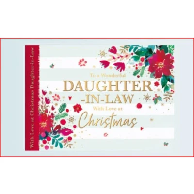 Image of Words N Wishes Daughter in Law Christmas Card to a Wonderful with at