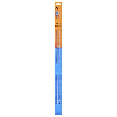 Image of Pony Metal Knitting Pins/ Needles 35cm long 2.25mm