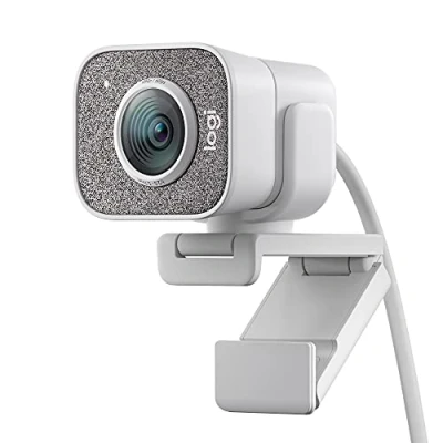 Image of Logitech StreamCam Live Streaming Webcam for Youtube and Twitch, Full 1080p HD 60fps, USB C Connection, AI enabled Facial Tracking, Auto Focus, Vertical Video OFF WHITE