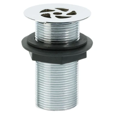 Image of Embrass Peerless 201433 1 1/4 inch Flush Grated Waste Unslotted 2 7/16In Flange 89mm Tail Chrome Plated