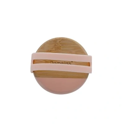 Image of Demeliss Beauty Hair Brush Stimulates Blood Circulation Wooden and Silicone Massage