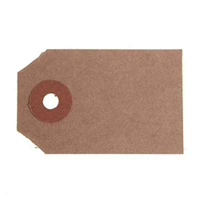 Image of ValueX Reinforced Unstrung Tag, 70x35mm, Buff, Pack of 1000