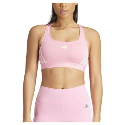 Image of adidas Performance Medium support sports bra, Women&#039;s, Size: LxC D, Bliss pink/white