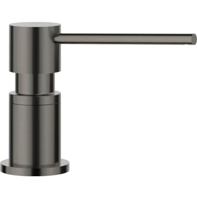Image of BLANCO Detergent Dispenser, Brass, Satin Dark Steel, 300 ml