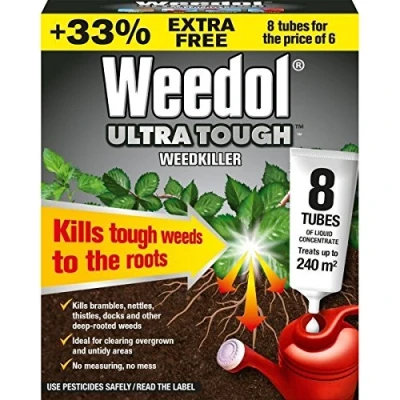 Image of Weedol Ultra Tough Weedkiller Liquid Concentrate Tubes 8 tube carton