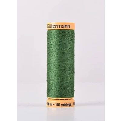 Image of Gutermann Natural Cotton 100m Quilting Sewing Machine Thread Green 9034