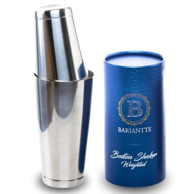 Image of BARIANTTE Weighted Boston Cocktail Shakers, Bartender Shaker Large, Set Extra Large Shaker, Drink Bar Shakers Bartending, 28OZ &amp; 18OZ Stainless Steel Professional
