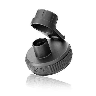 Image of ABOVE. Original Replacement Lid Standard Lid, Flip Cap &amp; Straw I Suitable for 1.3L 2.2L Stainless Steel Water Bottle 1L Thermos Flask BPA Free (Flip Cap, Black)