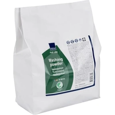 Image of ABENA Washing Powder 2kg Soap For Clothing Wash Whites &amp; Colours. Hypoallergenic Fragrance Free Detergent All Round Use.