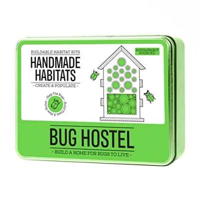Image of Gift Republic Handmade Habitats Personalised Bug Hostel Kit With 6 pack Colouring Wooden Pencils