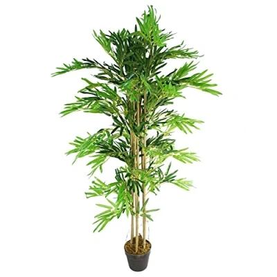 Image of Leaf Design UK Artificial Tropical Plants and Trees, Green Natural, 150cm