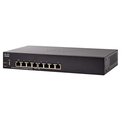 Image of Cisco SF350 08 Managed Switch with 8 10/100 Ports Limited Lifetime Protection (SF350 K9 EU)