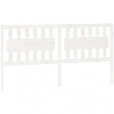 Image of vidaXL Bed Headboard White 185.5x4x100 cm Solid Pine Wood