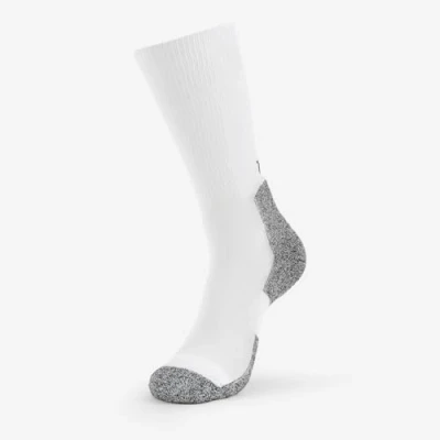 Image of 1 Pair White Lite Running Thin Cushion Crew Socks Men&#039;s 11.5 13 Mens Thorlos