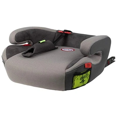 Image of Premium HEYNER SafeUpFix child booster seat with ISOFIX grey colour Junior 3 group (Koala Grey)