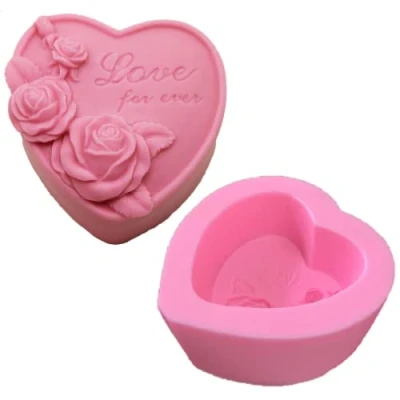 Image of Allforhome 3&quot; Love for Ever 50307 Craft Art Silicone Soap Mold Moulds DIY