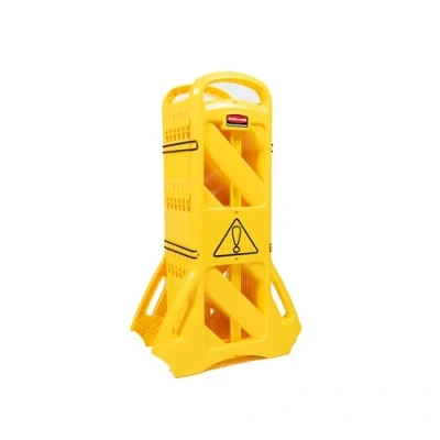 Image of Rubbermaid Commercial Products Portable Mobile Barrier Yellow FG9S1100YEL
