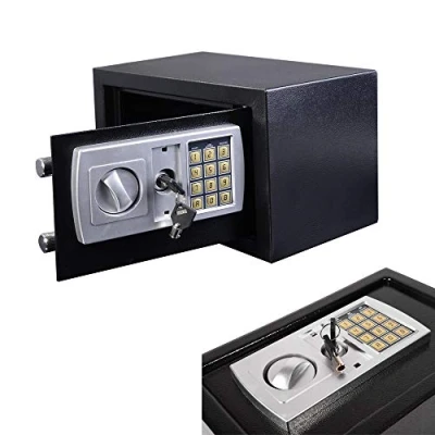 Image of 8.5L Digital Electronic Safe Box, Steel Locking Bolts, Emergency Override Key, Protect Money, Jewelry, Passports For Home, Business or Travel, Wall And Floor Mounting, 31 x 20 20cm