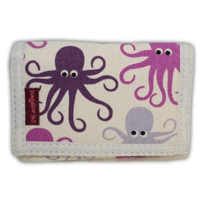 Image of bungalow 360 Trifold Vegan Wallet, Octopus, S, Classic Wallet