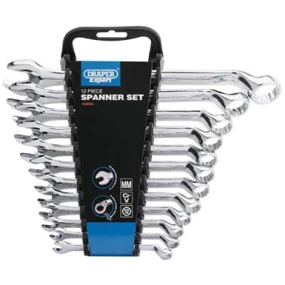 Image of Draper HI TORQ� Metric Combination Spanner Set, 8 22mm (12 Piece)