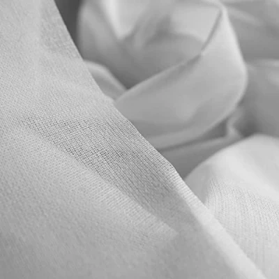 Image of White Light Weight Woven fusible Cotton Iron on interfacing Sold by The metre 90cm W