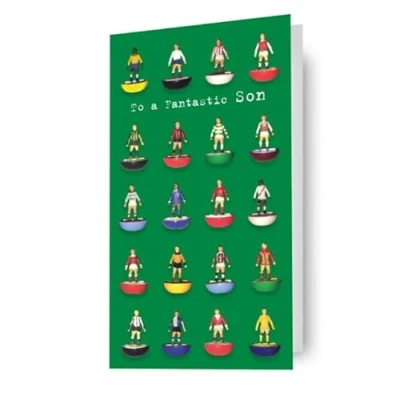 Image of subbuteo, son, birthday card