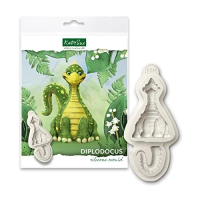 Image of Katy Sue Diplodocus Dinosaur Silicone Mould for Cake Decorating &amp; Crafts
