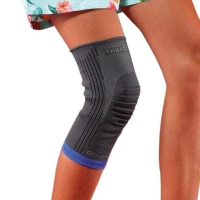 Image of THUASNE GenuAction Kids Knee Support Patella and Injury Compression Sleeve CE Medical Device Childs Size: 27 31cm Circumference.