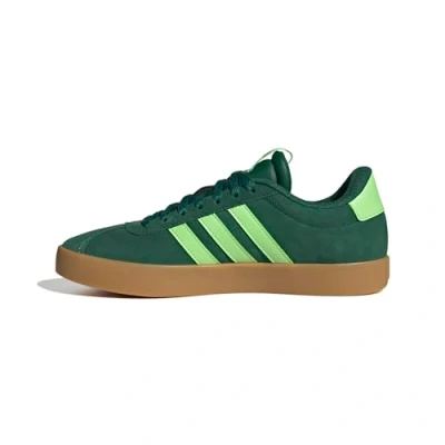 Image of adidas Women&#039;s VL Court 3.0 Shoes, Collegiate Green/semi Green Spark/Gum 3, 9.5 UK