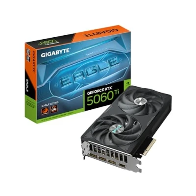 Image of Gigabyte GeForce RTX 5060 Ti EAGLE OC 16G Graphics Card 16GB GDDR7, 128bit, PCI E 5.0, 2617MHz Core Clock, 3 x DisplayPort, 1 HDMI, GV N506TEAGLE 16GD