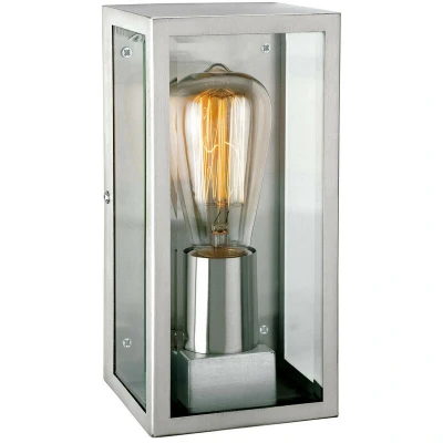 Image of Dallas 1 Light Outdoor Wall Stainless Steel IP44, E27