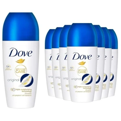 Image of Dove Deodorant Roll On Advance Care Go Fresh Original 72H Odour Protection Anti Transpirant and Perspirant for Women with Triple Moisturising Technology, 50ml pack of12