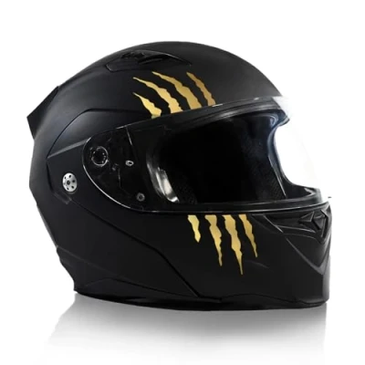 Image of Finest Folia K173 Gold Scratch Helmet Stickers, Motorcycle, Car Compatible, Waterproof, Self Adhesive