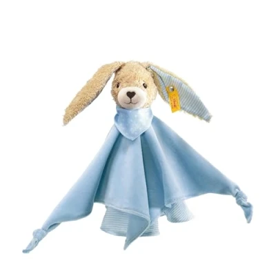 Image of Steiff Hoppel Rabbit Comforter (Blue, 28cm)