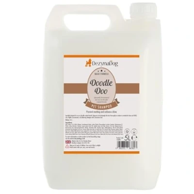 Image of Dezynadog Magic Formula Doodle Doo Dog Shampoo Deep Cleaning &amp; Detangling for Dogs Detangles, Degreases Conditions Coat Designed Crossbreeds Coconut Scent, 5 Litre