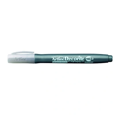 Image of Artline &#039;Decorite&#039; Metallic Silver Marker Pen 3.0mm for Card, Glass, Metal and Plastic