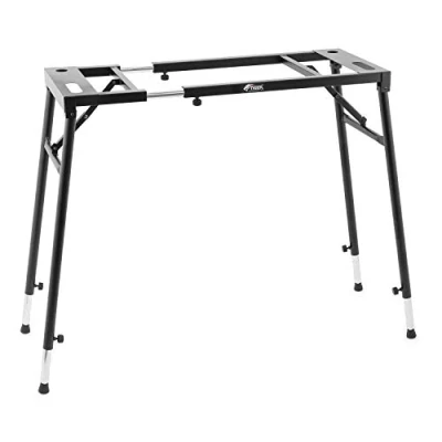 Image of TIGER KYS21 BK Adjustable Platform Keyboard Stand Flat Top for Keyboards and Mixers Black