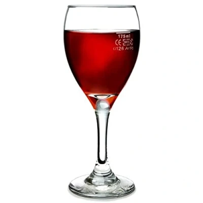 Image of Libbey Teardrop Wine Glass 240ml (8.5oz). Lined at 175ml. Box quantity: 24.