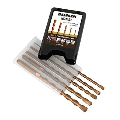 Image of Reisser KOMBI5SET Kombi TCT Multi Purpose Drill Bit 5 Pieces Set