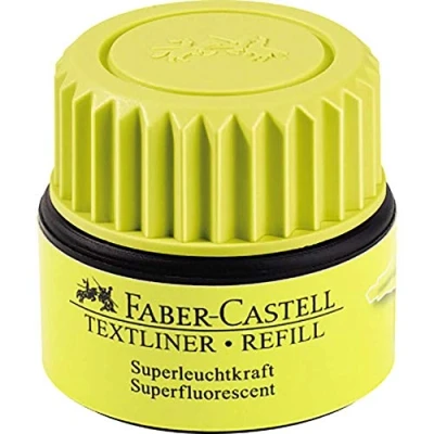Image of FABER CASTELL F154907 AUTOMATIC REFILL Textmarker TEXTLINER 1549 AUTOM. RE,yellow,25ml