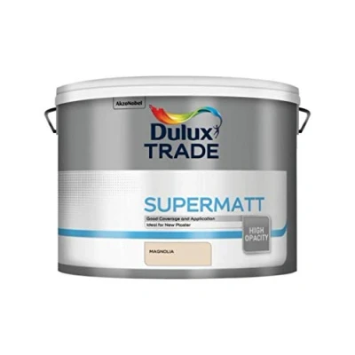 Image of Dulux Trade 10L Super Matt Magnolia Finish